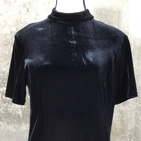 Vintage Scott McClintock Womens Velvet Maxi Dress Size 10 Short Sleeve Witchy - Picture 9 of 13